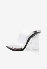 Alexander McQueen 100 Shard Wedge Sandals Transparent 746241W4WB0_8300