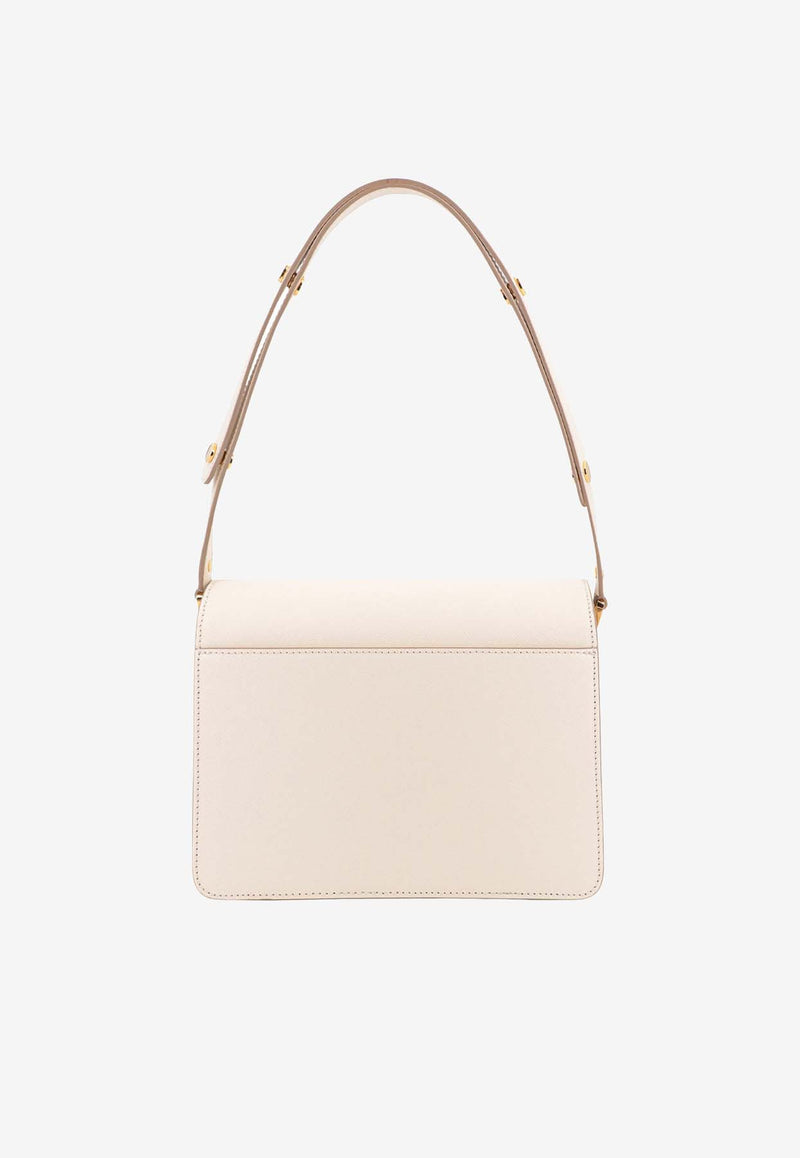 Marni Trunk Leather Shoulder Bag White SBMPN09U07LV520_Z601W