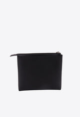 Givenchy Logo Print Canvas Pouch Bag Black BK60EAK1PH_001