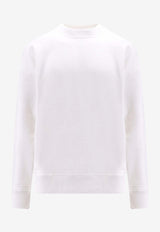 Diesel S-Rob Megoval D Embroidered Logo Sweatshirt White A113030GYCJ_141