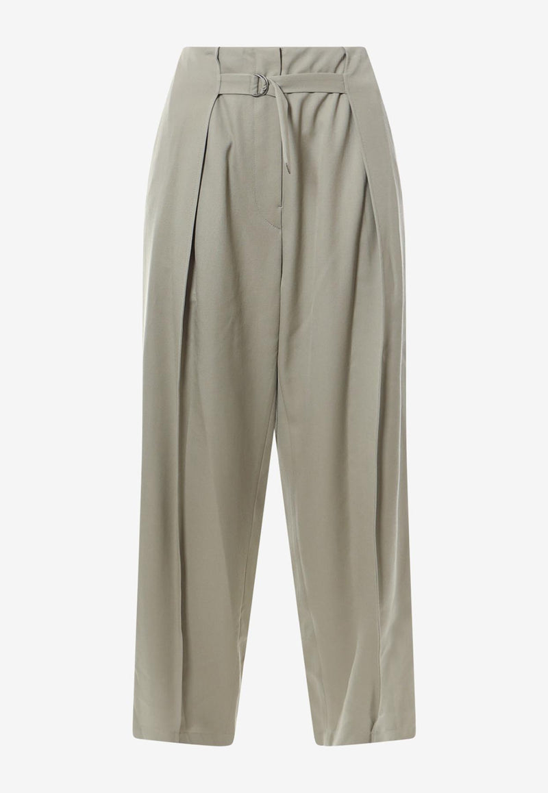 LE17SEPTEMBRE Wool Tailored Pants Green LS2331PT004EBE_BEIGE