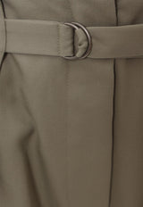 LE17SEPTEMBRE Wool Tailored Pants Green LS2331PT004EBE_BEIGE