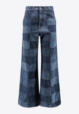 Chloé Patchwork Wide-Leg Jeans C23ADP05157_4ZA