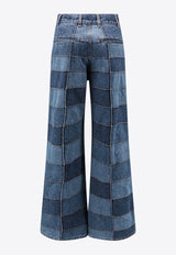 Chloé Patchwork Wide-Leg Jeans C23ADP05157_4ZA