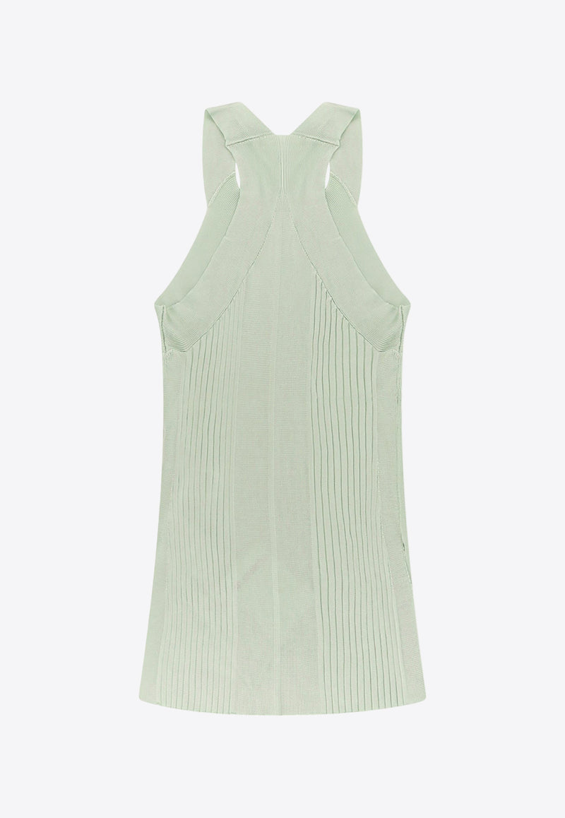 Jil Sander Rib Knit Sleeveless Top Green J02NC0176J18287_334