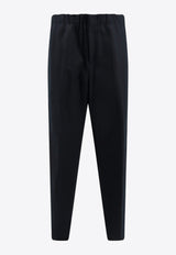 Jil Sander Straight-Leg Pressed Crease Pants Black J23KA0005J45167_001