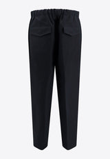 Jil Sander Straight-Leg Pressed Crease Pants Black J23KA0005J45167_001