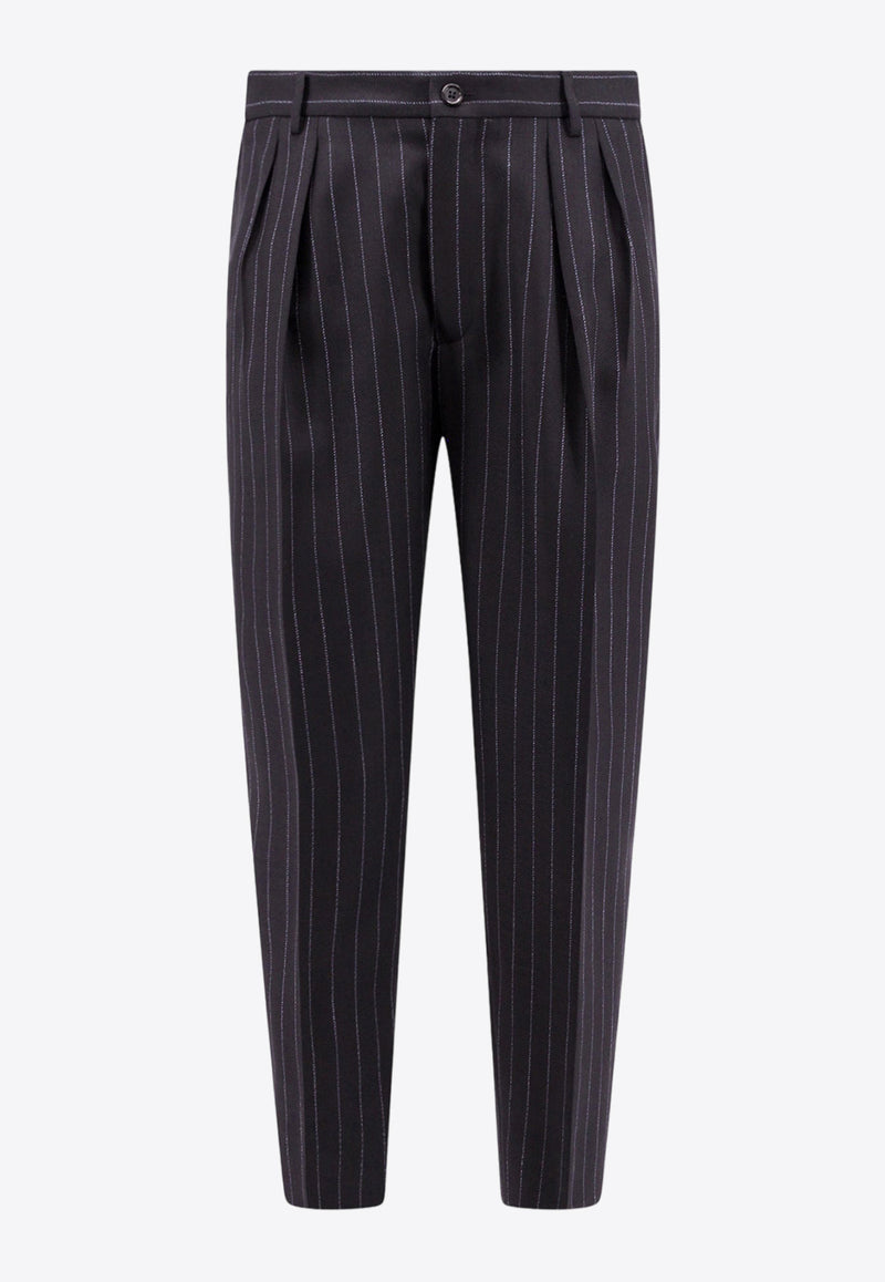 Dolce 
Gabbana Pinstripe Wool Tapered Pants

 Black GYDCHTFR2Z9_S8052