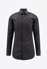 Dolce 
Gabbana Long-Sleeved Formal Shirt Black G5EN5TFU5U8_N0000