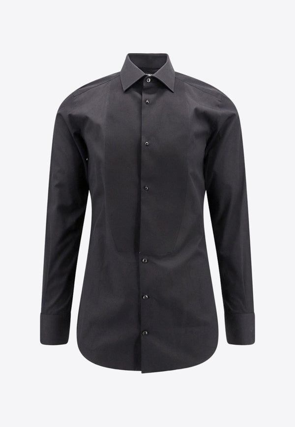 Dolce 
Gabbana Long-Sleeved Formal Shirt Black G5EN5TFU5U8_N0000