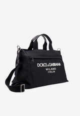 Dolce 
Gabbana Logo Print Holdall Bag Black BM2125AG182_8B956