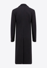 Dolce 
Gabbana Single-Breasted Wool Blend Coat Black G040VTHU7QV_N0000