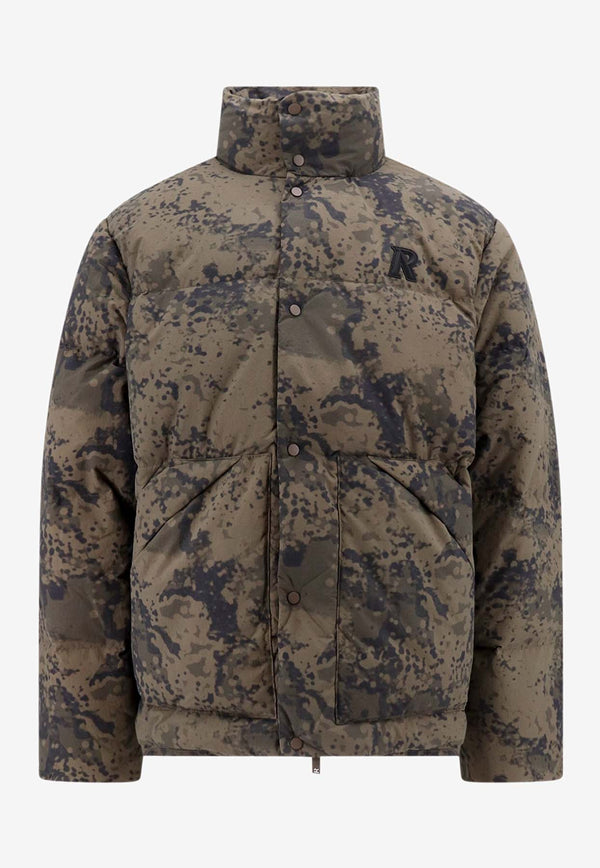 Represent Camouflage Quilted Down Jacket Green MP100211_CAMO