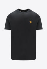 Versace Medusa Embroidered Crewneck T-shirt 10084811A08489_1B000 Black