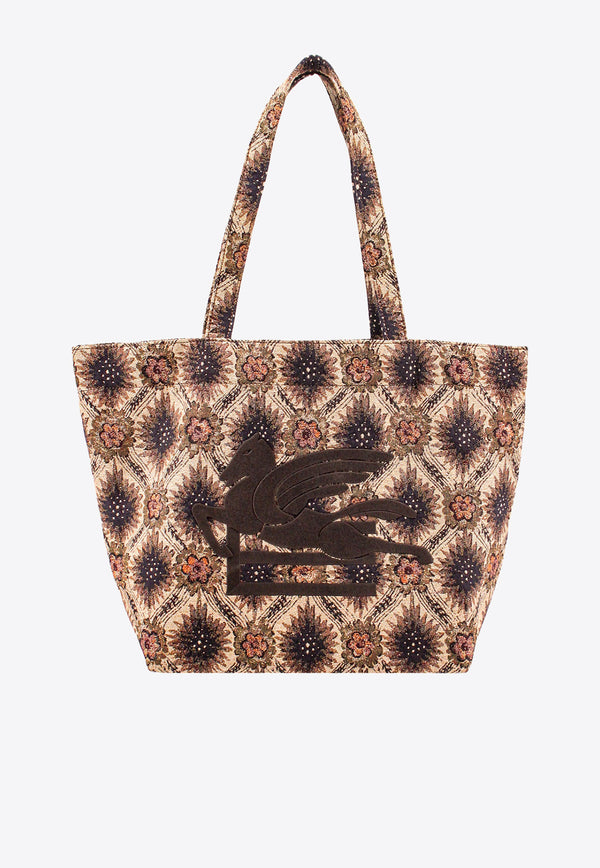 Etro Trotter Jacquard Tote Bag Multicolor 1P0487111_0800