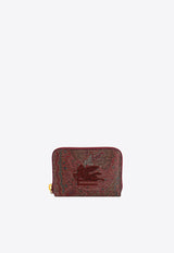 Etro Paisley Jacquard Zip-Around Cardholder Brown 1N0837567_0600