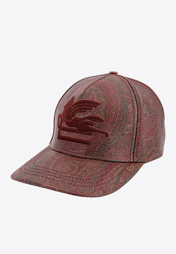 Etro Paisley Jacquard Baseball Cap Brown 143541728_0600