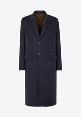 Fendi Double-Breasted Wool Coat Blue FF0770APOL_F1M2R