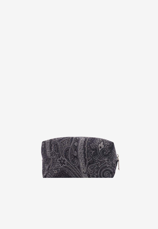 Etro Medium Paisley Pouch Bag Black 103897864_0011