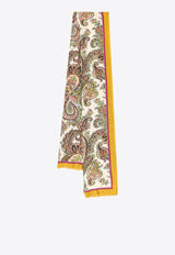 Etro Paisley Print Cashmere-Blend Scarf Multicolor 117779386_0800