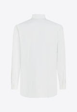 Etro Logo Embroidered Button-Up Shirt White 163658784_0990