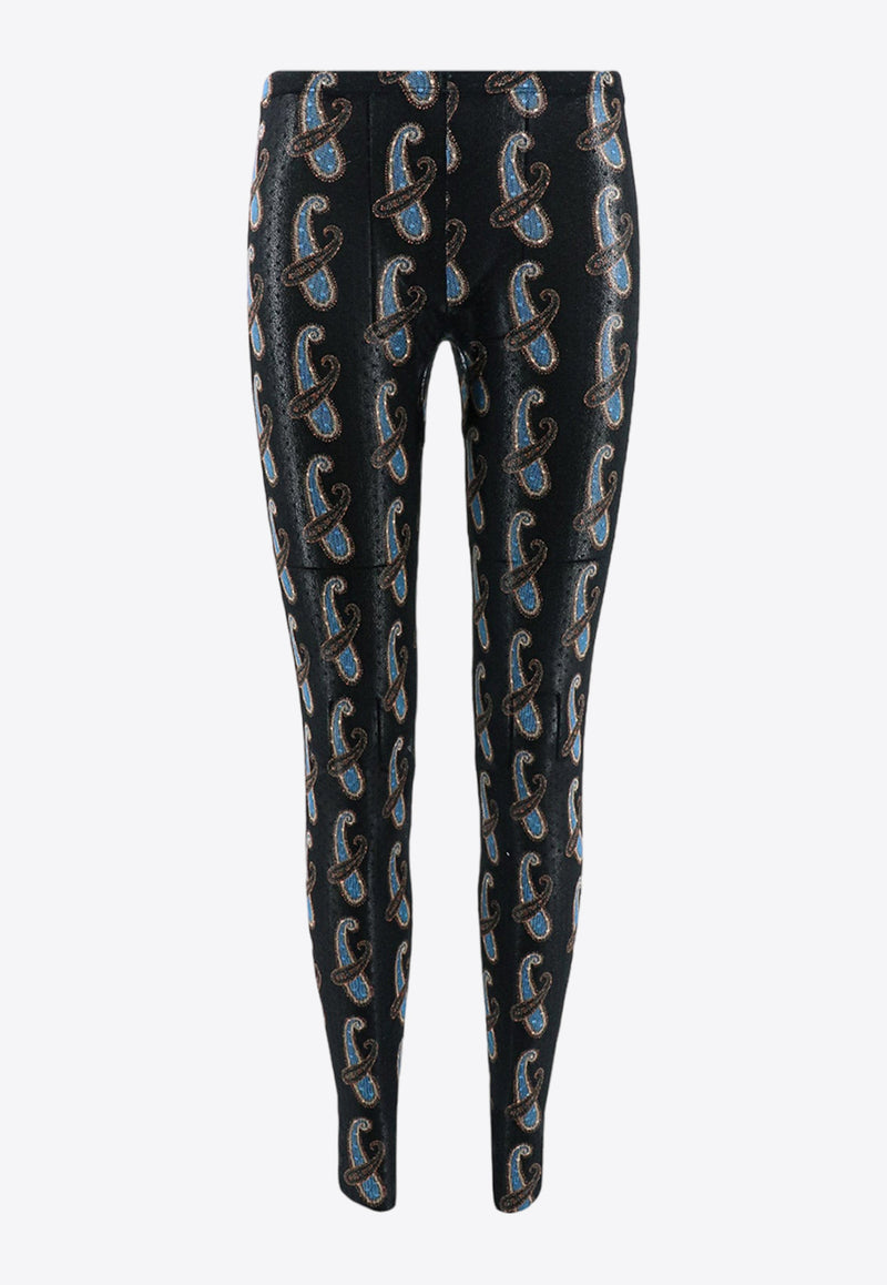 Etro Paisley Print Tights Multicolor 118655253_0001