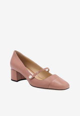 Jimmy Choo Elisa 45 Pumps in Nappa and Patent Leather Ballet Pink ELISA45PTZ_PINK