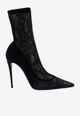 Dolce 
Gabbana 110 Stretch Lace Ankle Boots Black CT0959AP739_8B956