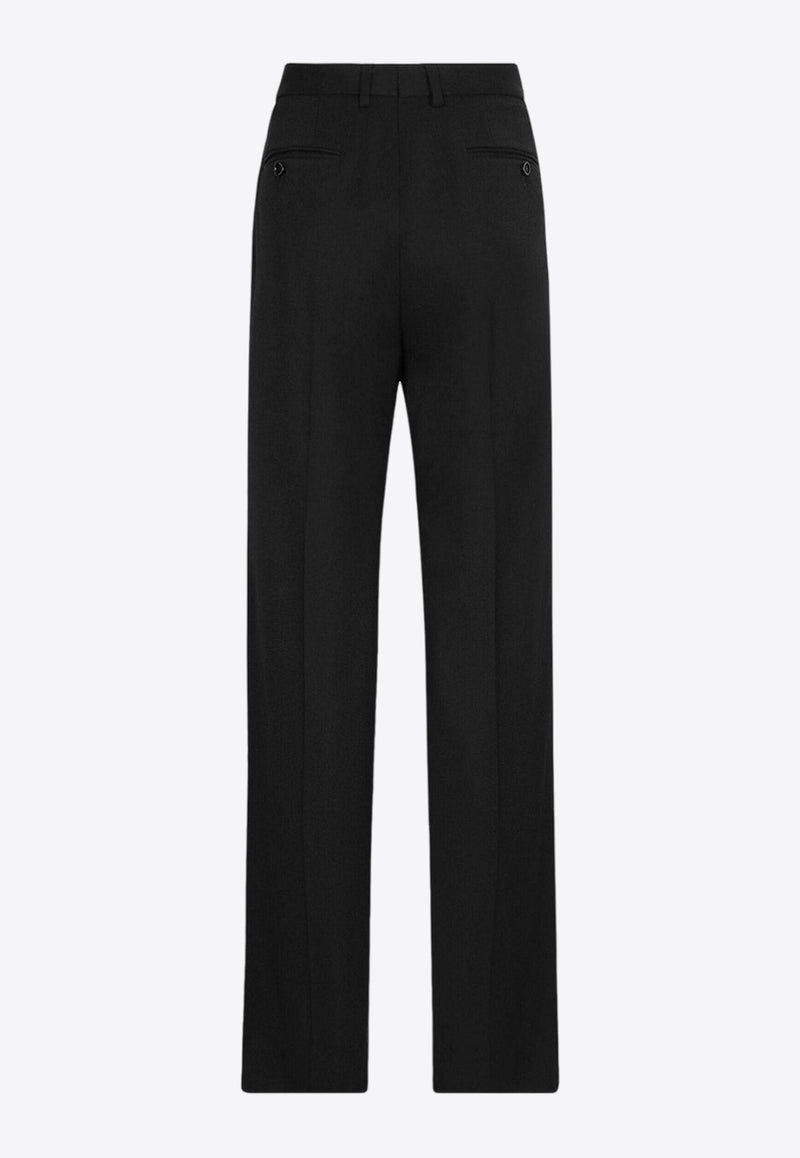 Dolce 
Gabbana Flared Wool-Blend Pants Black FTC17TFUBGB_N0000