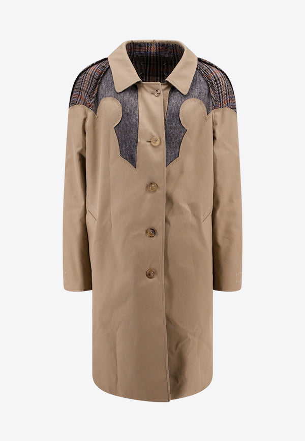 Maison Margiela Reversible Checked Coat Beige S67AH0040S48086_154