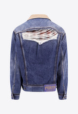 Maison Margiela Distressed Denim Jacket Blue S67AM0061STZ092_962