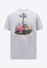 Palm Angels Graphic Print T-shirt Gray PMAA001E23JER003_0832