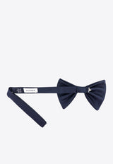 Nicky Milano Silk Bow Tie Blue 400RASOUNITO_NAVY