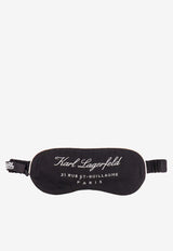 Karl Lagerfeld Embroidered Logo Sleep Mask Black 231W3940_998