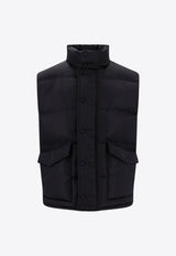 Alexander McQueen Graffiti Logo Padded Down Vest Black 682881QSR77_1000