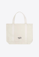 Maison Kitsuné Fox Head Canvas Tote Bag White LW05101WW0050_P700