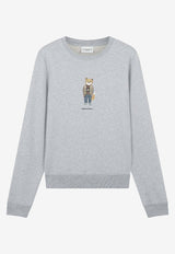 Maison Kitsuné Fox Print Sweatshirt Gray LW00309KM0001_H120