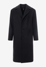 Hevò Single-Breasted Wool Coat Gray OSTUNI725_2512