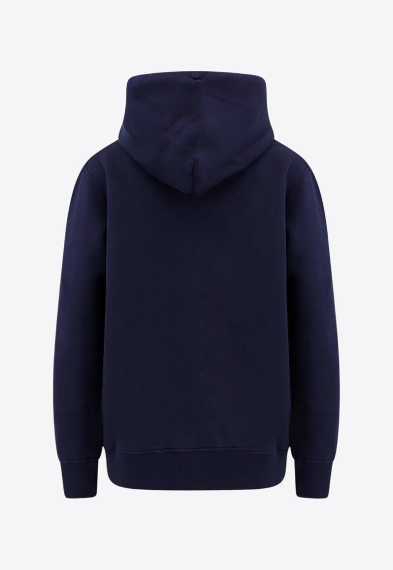 Autry Embroidered Logo Hooded Sweatshirt Blue HOIW409B_409B