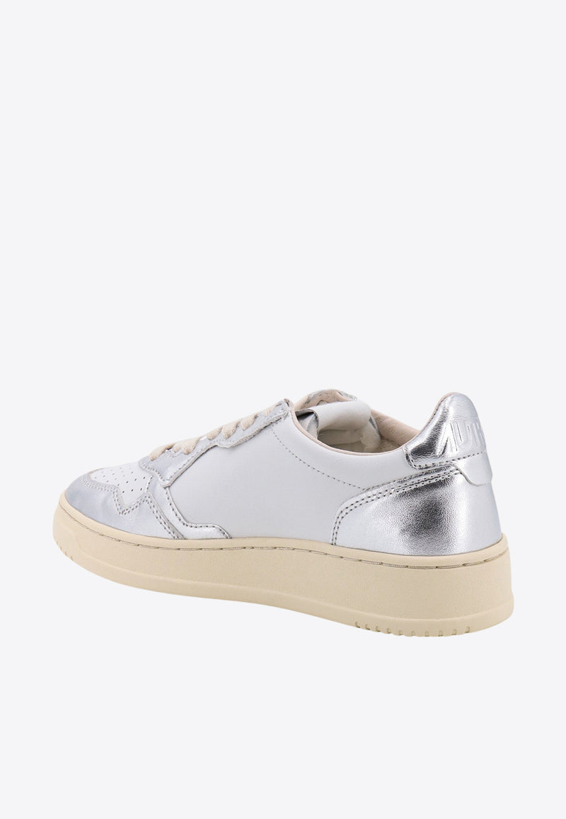 Autry Medalist Low-Top Sneakers Silver AULWWB18_SILVER