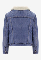 Levi
s Ex-Boyfriend Sherpa Trucker Denim Jacket Blue 36136_0058