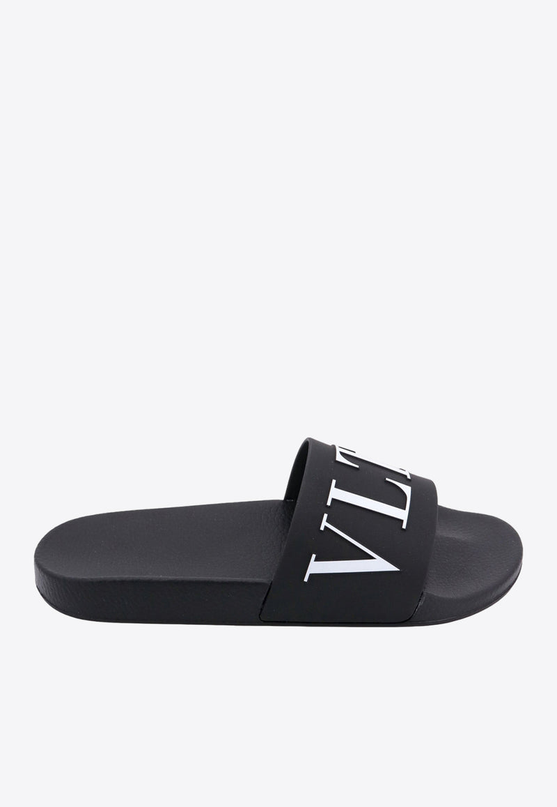 Valentino VLTN Rubber Slides Black 3Y2S0873SYE_0NI