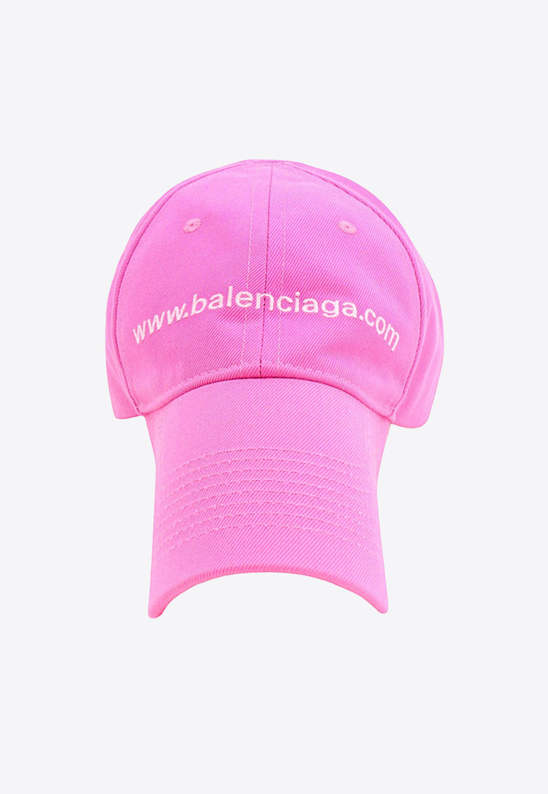 Balenciaga Website Embroidered Baseball Cap Pink 7507144B5B3_5677