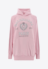 Balenciaga College 1917 Oversized Hoodie Pink 697879TMV99_3167