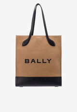 Bally Logo Print Canvas Tote Bag Brown WAE02WCV034_I113O