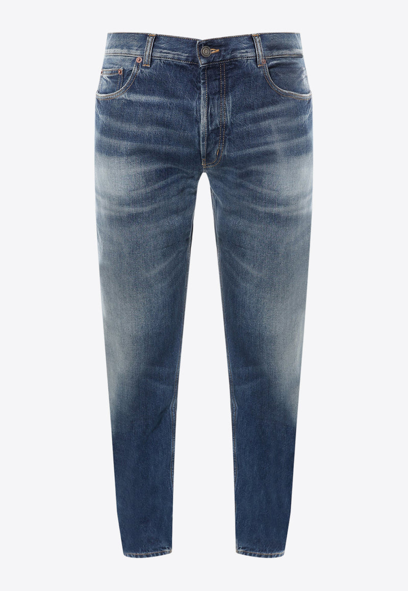 Saint Laurent Basic Straight-Leg Jeans Blue 752318YV970_5017