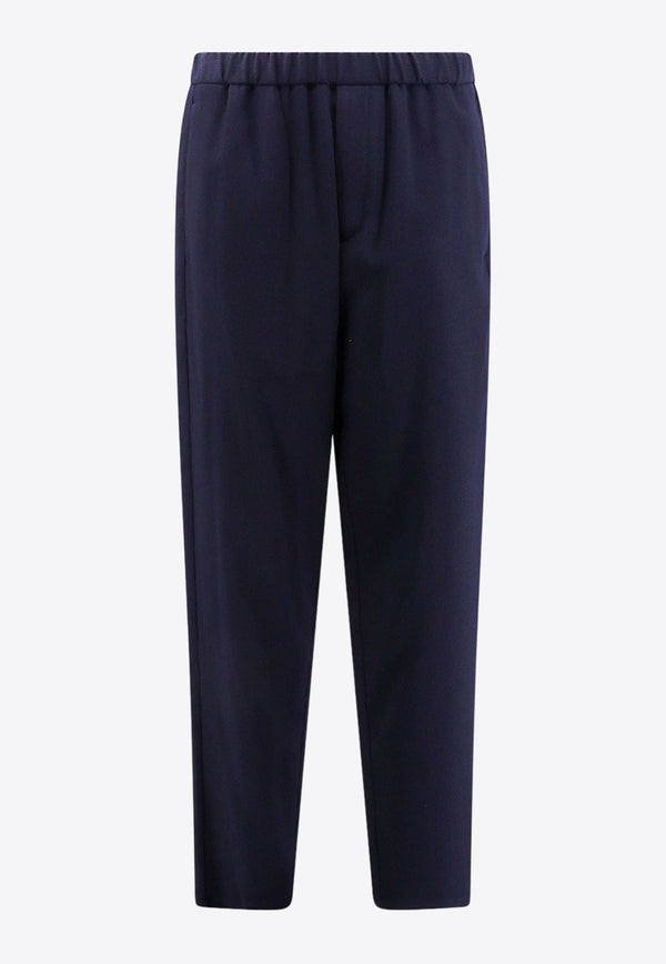 Giorgio Armani Tapered Ribbed Wool-Blend Pants Blue 3WGPP0XKT04DW_UBWF