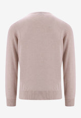 Brunello Cucinelli Rib Knit Cashmere Sweater  Beige M2200100_CS396