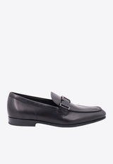 Tod
s T Timeless Leather Loafers Black XXM51B0CT60VAF_B999