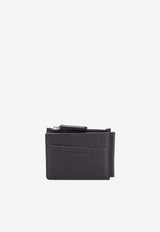 MM6 Maison Margiela Signature Stitch Leather Wallet Black SA1UI0018P4745_T8013